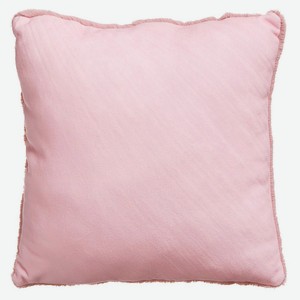 Подушка декоративная NAT розовый плюш, 35х35 см
