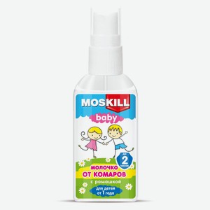 Молочко от комаров Mosskill Baby детское от 1 года с ромашкой, 60 мл