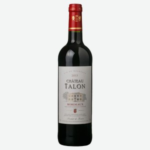 Вино Chateau TALON красное сухое Франция, 0,75 л