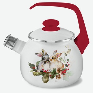 Чайник Hitt Holiday Рождественский заяц, 2,5 л