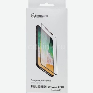 Защитное стекло для экрана Redline для Apple iPhone X/XS/11 Pro 1 шт, с аппликатором для разглаживания, черный [ут000012297]