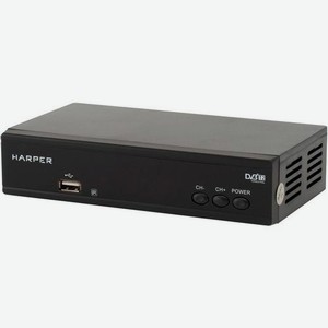 Ресивер DVB-T2 Harper HDT2-2030, черный