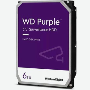Жесткий диск WD Purple WD60PURZ, 6ТБ, HDD, SATA III, 3.5 