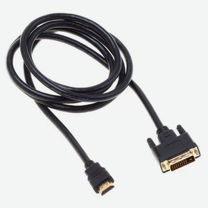 Кабель аудио-видео Buro HDMI (m) - DVI-D (Dual Link) (m) , 1.8м, GOLD, черный [bhp ret hdmi_dvi18]