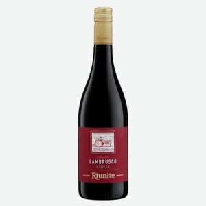 Вино игристое Riunite Lambrusco красное полусладкое, 0.75л