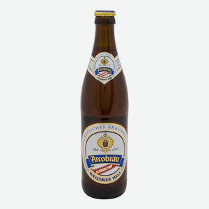 Безалкогольное пиво Arcobrau Weissbier Hell светлое нефильтрованное непастеризованное 0,4% 0,5 л