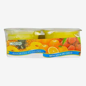 Пудинг Cocon Ассорти фруктовый дыня-ананас БЗМЖ 236 г