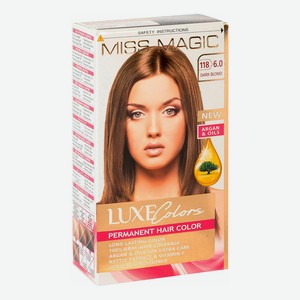 Краска для волос Miss Magic Luxe Colors 118 (6.0) Темно-русый 108 мл