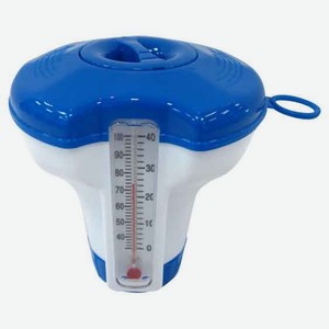 Диспенсер плавающий Garden Star с термометром 1-1/2 , 12,5х12,5х13,5 см
