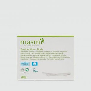 Гигиенические палочки из органического хлопка MASMI Natural Cotton 200 шт