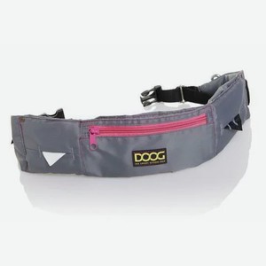 Сумка на пояс DOOG  Maxi , серо - розовая, 42х10х1,5см (Австралия)
