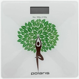 Напольные весы Polaris PWS 1876DG Yogatree, до 180кг, цвет: рисунок