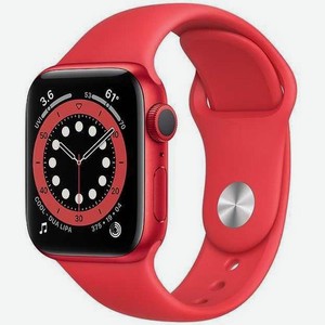 Смарт-часы Apple Watch Series 6 40мм, красный / красный [m00a3ru/a]