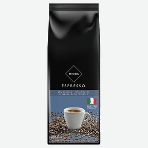 RIOBA Кофе Espresso Decaffeeinated в зернах без кофеина, 500г Италия