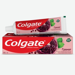 Зубная паста Colgate Гранат с натуральными ингредиентами для укрепления эмали зубов и защиты от кариеса, 100мл Китай