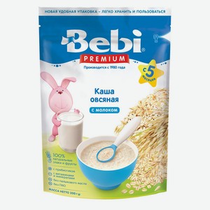 Каша Bebi Premium молочная овсяная с 5 мес 200г