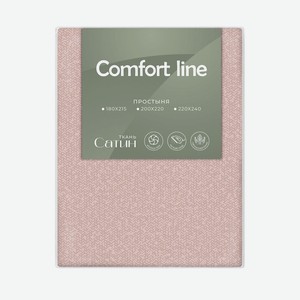 Простыня Comfort Line 180/215 сатин, Natural drop