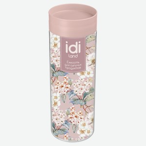 Емкость для сыпучих продуктов Idiland цветы, 1,5 л