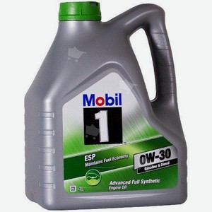 Моторное масло MOBIL 1 ESP, 0W-30, 4л, синтетическое [153347]