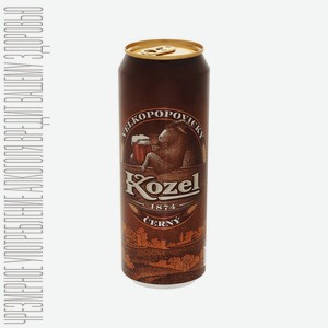 Пивной напиток Велкопоповицкий козел темн. 0,45 л ж/б (аб ИнБев Эфес)