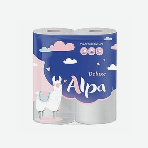 Туалетная бумага Alpa 3 слоя, 4 шт
