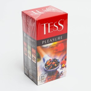 Чай черный TESS Pleasure с ароматом тропических фруктов, 25 пакетиков*1,5 г