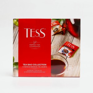 Набор чая и чайных напитков TESS, 12 видов, 101 г