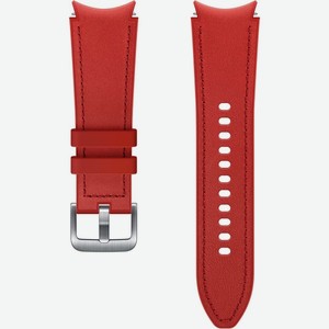 Сменный ремешок для смарт часов Samsung Hybrid Leather Watch4/Classic S/M красный