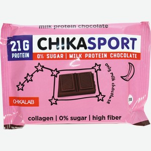Шоколад Chikalab Chika Sport протеиновый молочный, 100г Россия