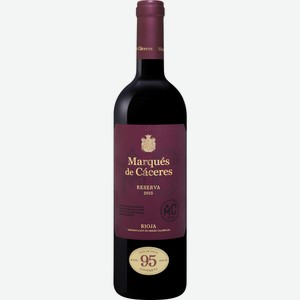 Вино Marques de caceres Reserva красное сухое, 0.75л Испания