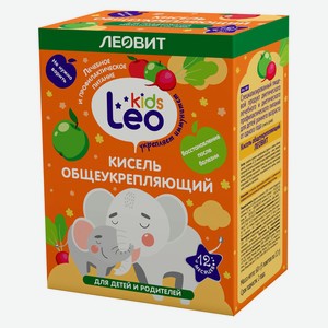 Кисель «Леовит» Leo Kids Общеукрепляющий с 12 мес., 5х12 г