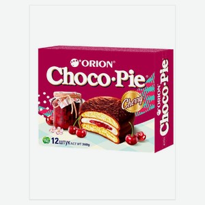 Пирожное Orion Choco Pie Вишня, 360 г