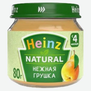 Пюре фруктовое Heinz нежная грушка с 4 мес 80г ст/б