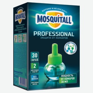 Жидкость для фумигатора от комаров Mosquitall Профессиональная защита 30 ночей, 30 мл