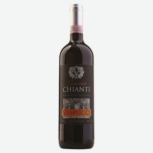 Вино Vespucci Chianti красное сухое Италия, 0,75 л