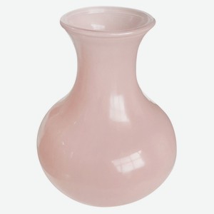 Ваза Nina Glass розовая, h 20 см
