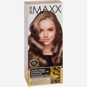 Крем-краска для волос Maxx Deluxe Premium 8.1 пепельный светло-русый, 110 мл