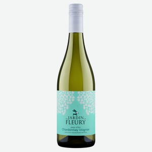 Вино Jardin Fleury Chardonnay Viognier белое сухое Франция, 0,75 л