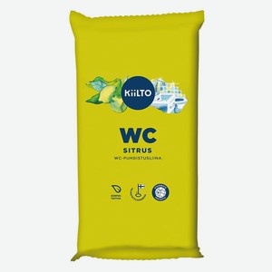 Влажные салфетки Kiilto для уборки туалета с ароматом цитруса, 36 шт