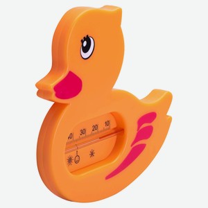 Термометр для ванной «Курносики» Уточка оранжевый