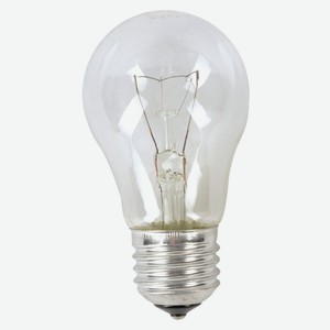 Лампа накаливания «ЭРА» А50 40W Е27 прозрачная