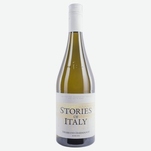 Вино Stories of Italy Trebbiano Chardonnay Rubicone белое сухое Италия, 0,75 л