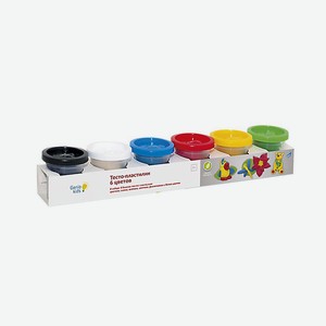 Набор для детского творчества Genio Kids  Тесто-пластилин 6 цветов 