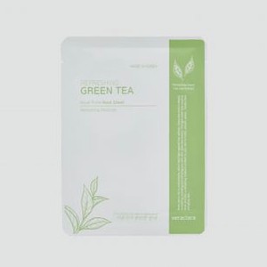 Маска на тканевой основе с зеленым чаем CLARA S CHOICE Green Tea Mask Sheet 1 шт