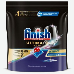Таблетки Finish Ultimate All in 1 для посудомоечных машин, 60шт [3215669]