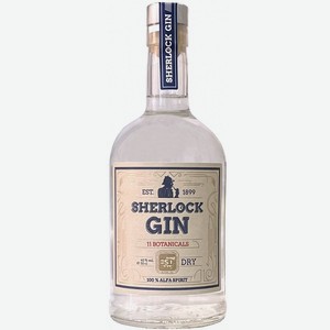 Джин Sherlock Dry (Шерлок Драй) 40% 0,5л