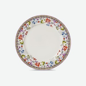 Тарелка обеденная Domenik Artesano фарфор цветочный принт, 27см Китай