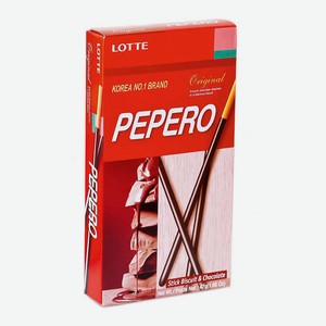 Соломка Lotte Pepero Original с шоколадом, 47 г