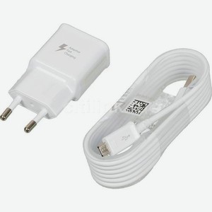 Сетевое зарядное устройство Samsung EP-TA20EWEUGRU, USB, microUSB, 15Вт, 2A, белый