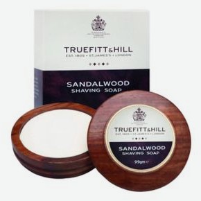 Люкс-мыло для бритья в деревянной чаше Sandalwood Luxury Shaving Soap 99г